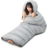 Ультралёгкий спальный мешок NATUREHIKE RM40 Series Утиный пух Grey Size L, 6927595707173